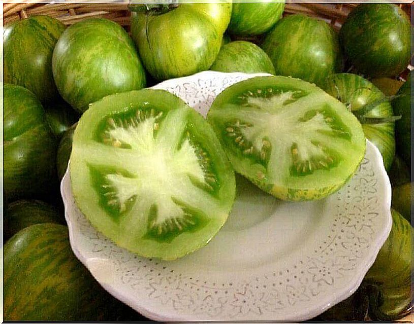 green tomato helps with cold sores