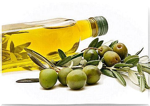 a bottle of olive oil