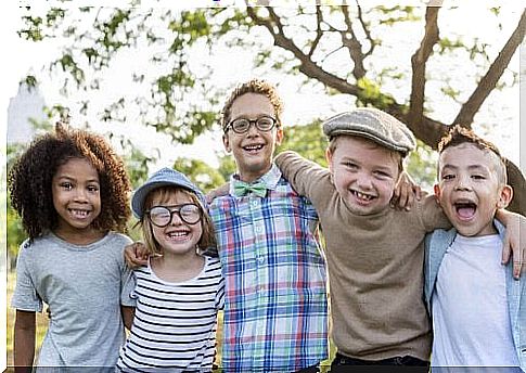 Many children form their first friendships at school