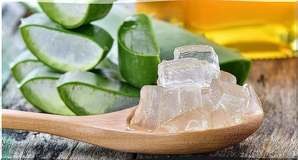 banish the sponge with aloe vera