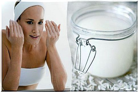 Fight skin oiliness with rice water