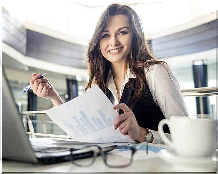 woman at work