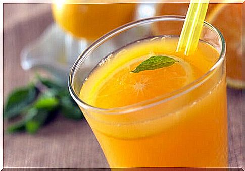 treatment of ruptured blood vessels with orange juice